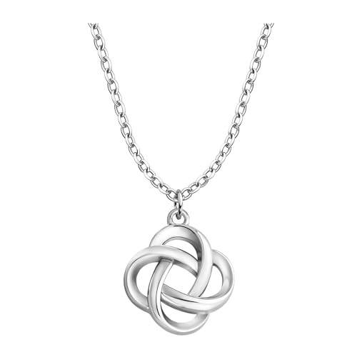 Sofia Milani - Damen Halskette 925 Silber - Gedrehter Knoten Anhänger - N0499 von Sofia Milani