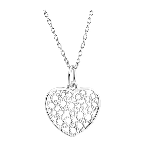 Sofia Milani - Damen Halskette 925 Silber - Herz Anhänger - N0780 von Sofia Milani