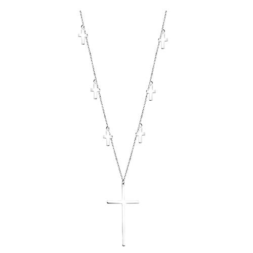 Sofia Milani - Damen Halskette 925 Silber - Kreuz Anhänger - 50297 von Sofia Milani