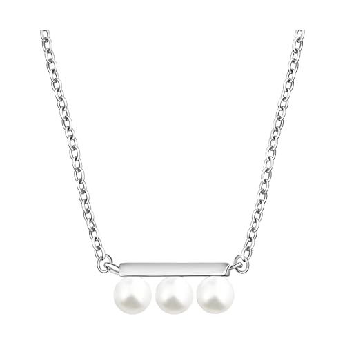 Sofia Milani - Damen Halskette 925 Silber - Stab Perlen Anhänger - N0832 von Sofia Milani