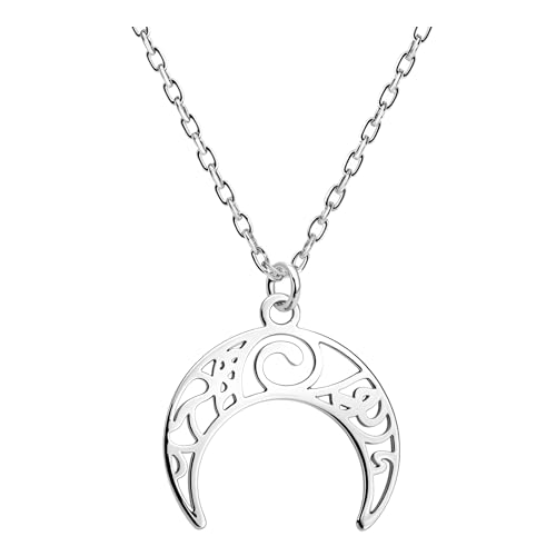 Sofia Milani - Damen Halskette 925 Silber - Mond Ornament Anhänger - N0790 von Sofia Milani