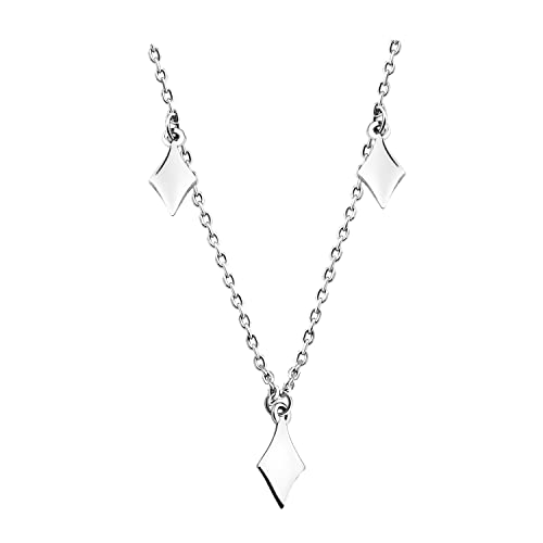 SOFIA MILANI - Damen Halskette 925 Silber - Trapez Viereck Anhänger - N0493 von Sofia Milani