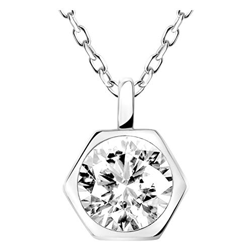 Sofia Milani - Damen Halskette 925 Silber - mit Zirkonia Stein - Zirkonia Anhänger - 50082 von Sofia Milani