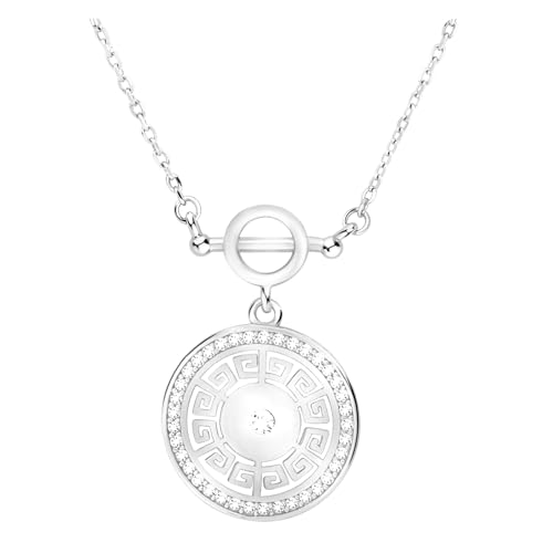 Sofia Milani - Damen Halskette 925 Silber - mit Zirkonia Steinen - Labyrinth Ornament Kreis Anhänger - N0808 von Sofia Milani