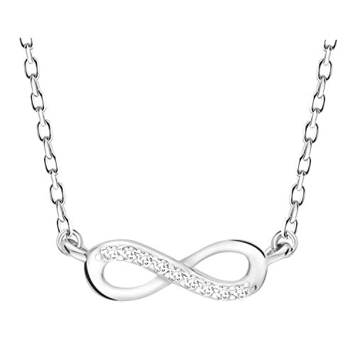 Sofia Milani - Damen Halskette 925 Silber - mit Zirkonia Steinen - Unendlich Infinity Anhänger - 50166 von Sofia Milani