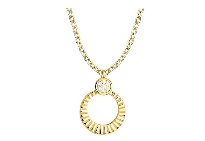 Sofia Milani Kette mit Anhänger Geriffelter Kreis, 925 Silber Damen Schmuck - N0869 von Sofia Milani