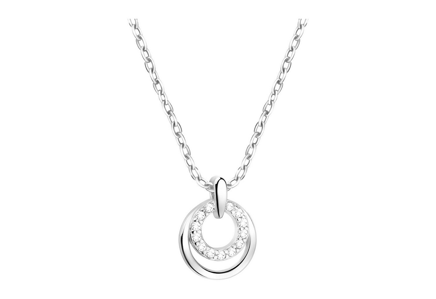 Sofia Milani Kette mit Anhänger Kreis, 925 Silber Damen Schmuck - N0668 Sofia Milani Kette mit Anhänger Kreis, 925 Silber Damen Schmuck - N0668 von Sofia Milani