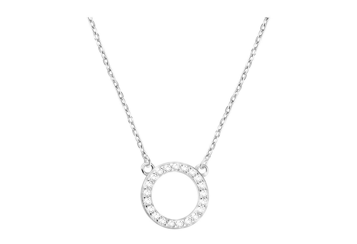 Sofia Milani Kette mit Anhänger Kreis, 925 Silber Damen Schmuck - N0670 Sofia Milani Kette mit Anhänger Kreis, 925 Silber Damen Schmuck - N0670 von Sofia Milani