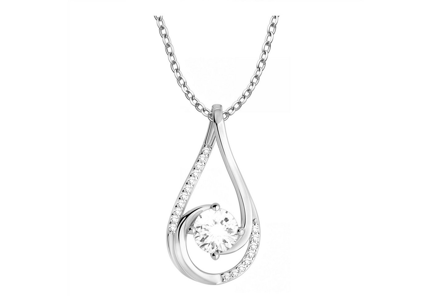 Sofia Milani Kette mit Anhänger Oval, 925 Silber Damen Schmuck - N0875 Sofia Milani Kette mit Anhänger Oval, 925 Silber Damen Schmuck - N0875 von Sofia Milani