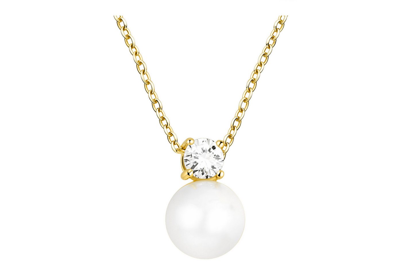 Sofia Milani Kette mit Anhänger Perlen, 925 Silber Damen Schmuck - N0879 von Sofia Milani