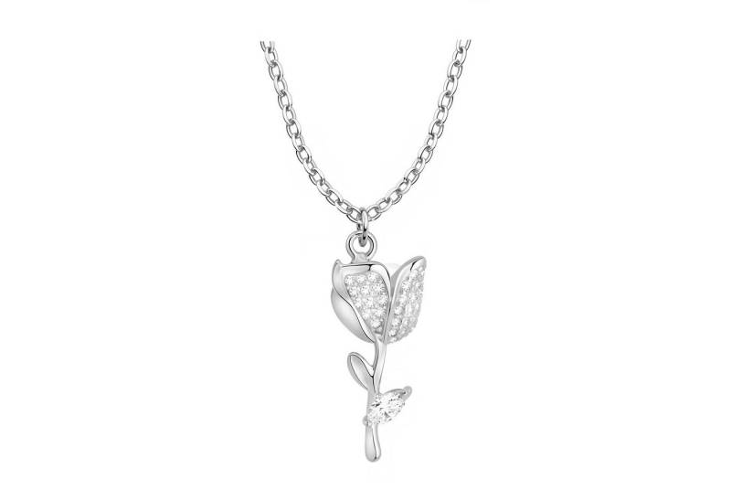 Sofia Milani Kette mit Anhänger Rose Blume, 925 Silber Damen Schmuck - N0814 von Sofia Milani