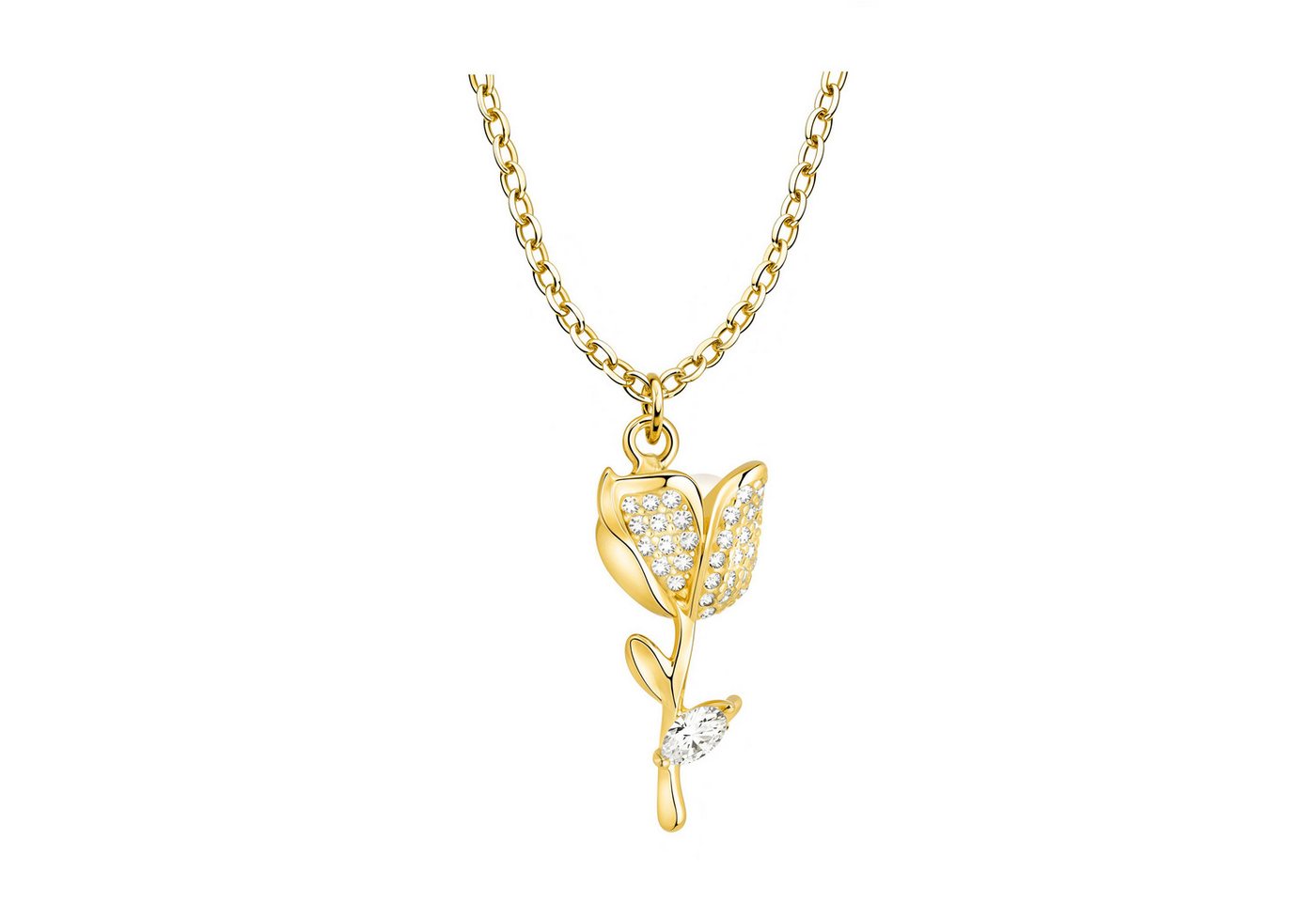 Sofia Milani Kette mit Anhänger Rose Blume, 925 Silber Damen Schmuck - N0814 Sofia Milani Kette mit Anhänger Rose Blume, 925 Silber Damen Schmuck - N0814 von Sofia Milani
