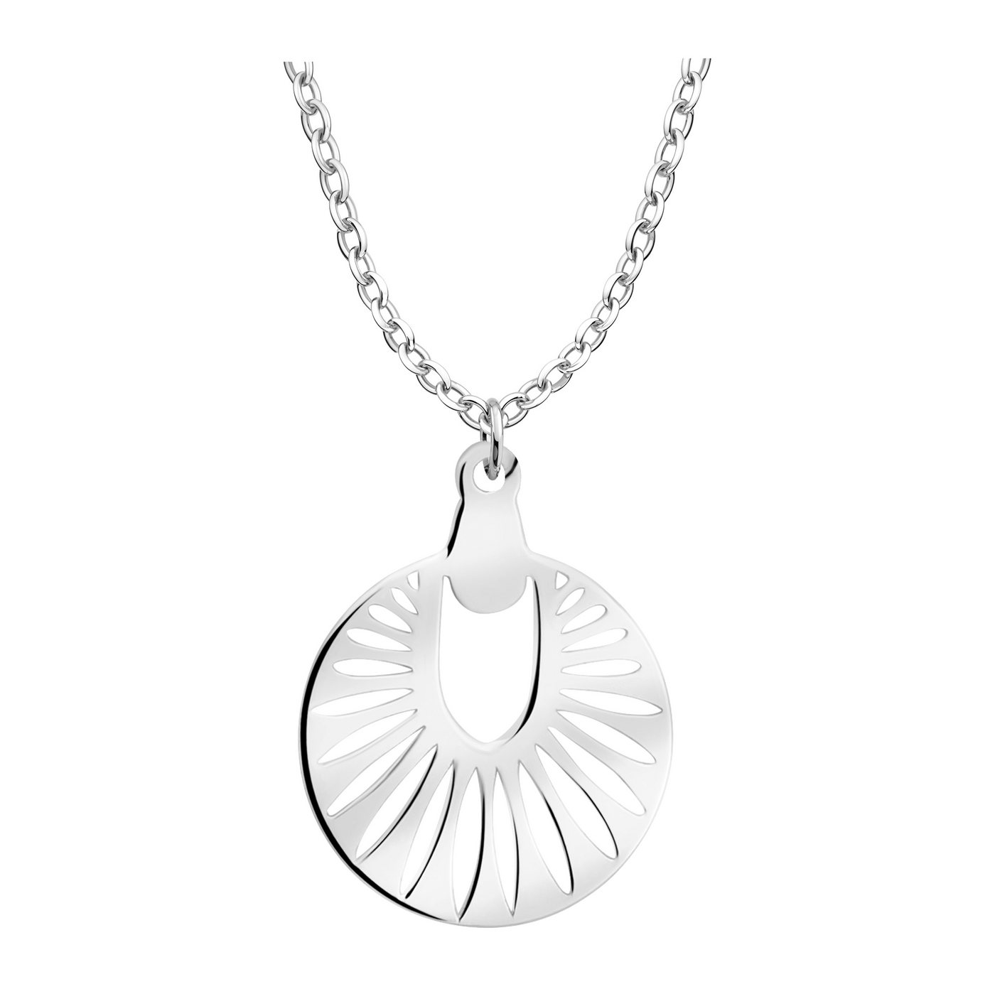 Sofia Milani Kette mit Anhänger Sonnen Blumen Kreis, 925 Silber Damen Schmuck - N0804 Sofia Milani Kette mit Anhänger Sonnen Blumen Kreis, 925 Silber Damen Schmuck - N0804 von Sofia Milani