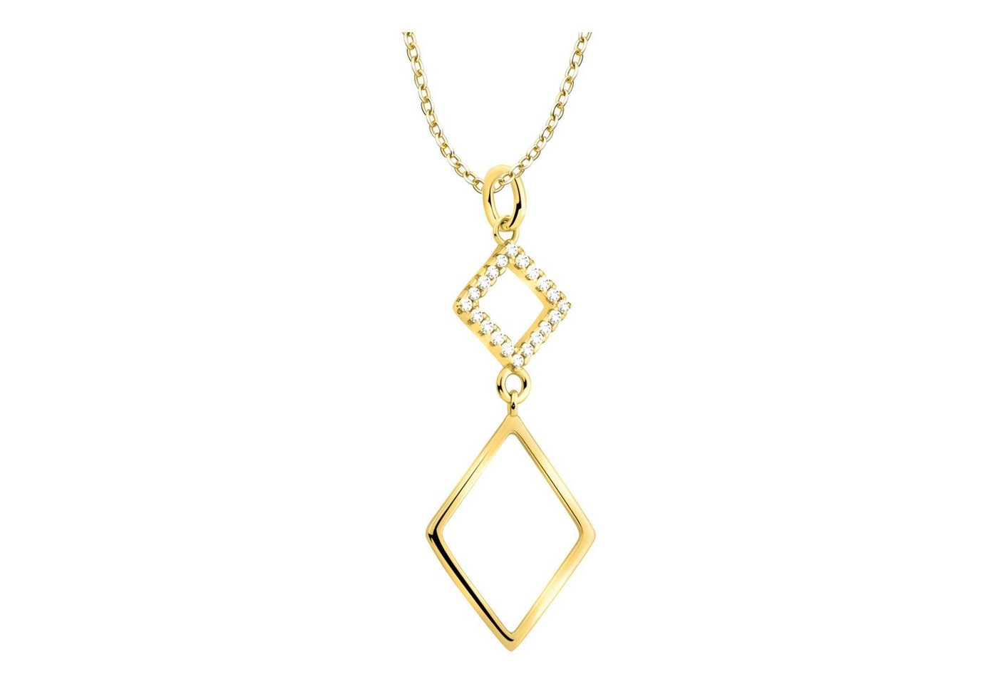 Sofia Milani Kette mit Anhänger Trapez Geo, 925 Silber Damen Schmuck - N0740 Sofia Milani Kette mit Anhänger Trapez Geo, 925 Silber Damen Schmuck - N0740 von Sofia Milani