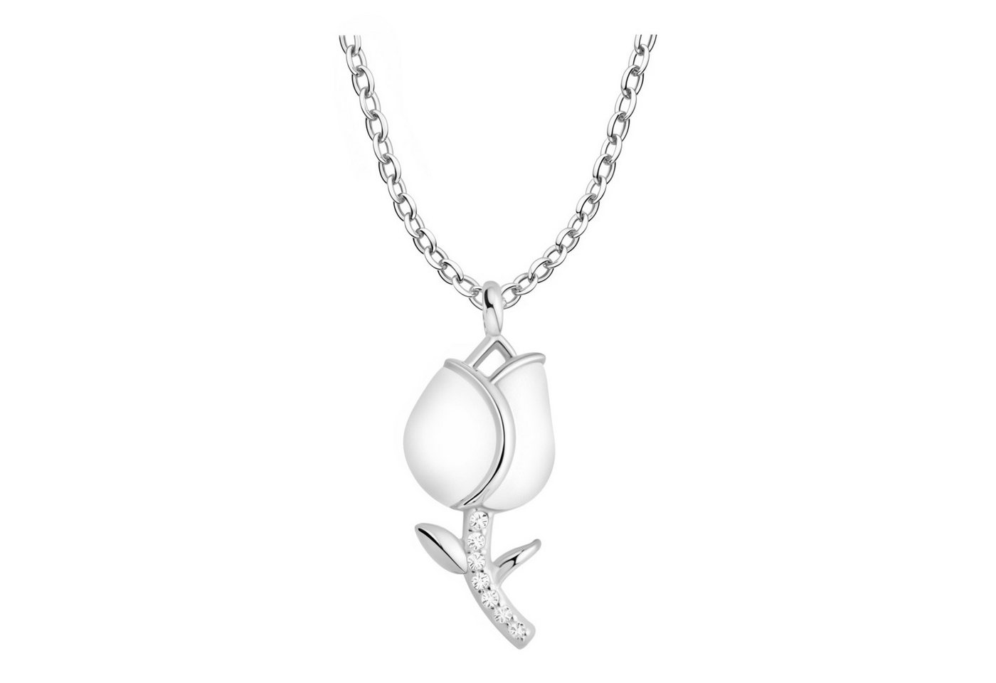 Sofia Milani Kette mit Anhänger Tulpe Blume, 925 Silber Damen Schmuck - N0822 Sofia Milani Kette mit Anhänger Tulpe Blume, 925 Silber Damen Schmuck - N0822 von Sofia Milani