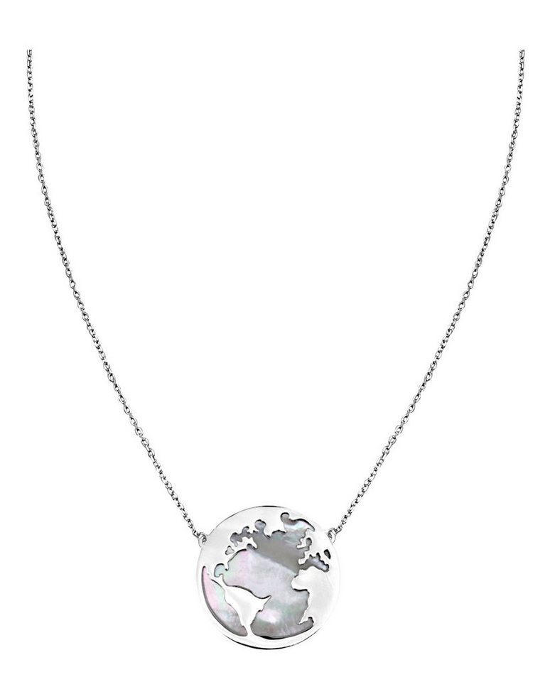 Sofia Milani Kette mit Anhänger Welt, 925 Silber Damen Schmuck von Sofia Milani