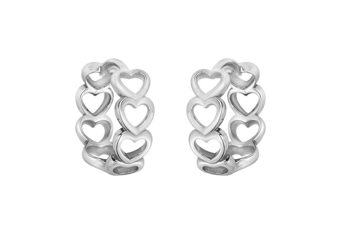 Sofia Milani Paar Creolen Herzen, 925 Silber Damen Schmuck - E3048 von Sofia Milani