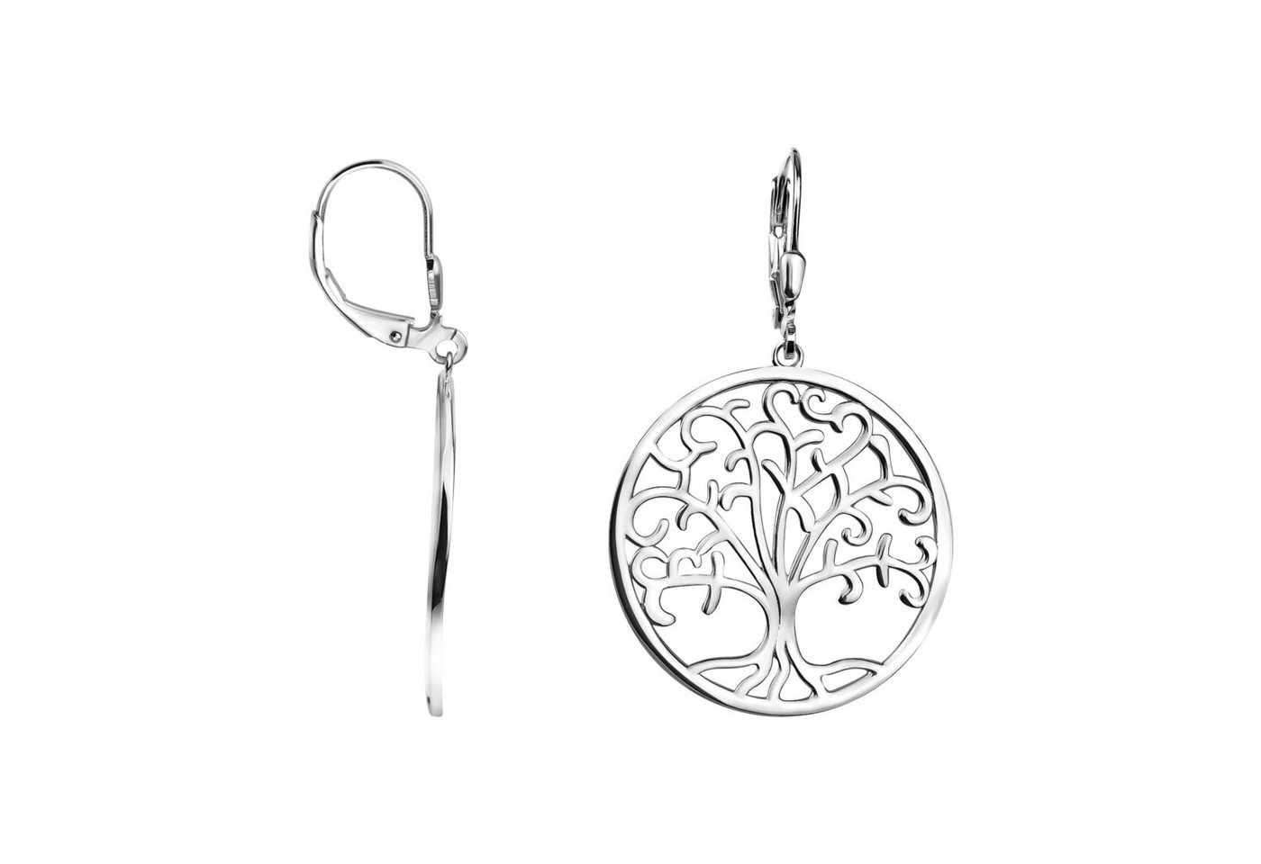 Sofia Milani Paar Ohrhänger Baum, 925 Silber Damen Schmuck von Sofia Milani