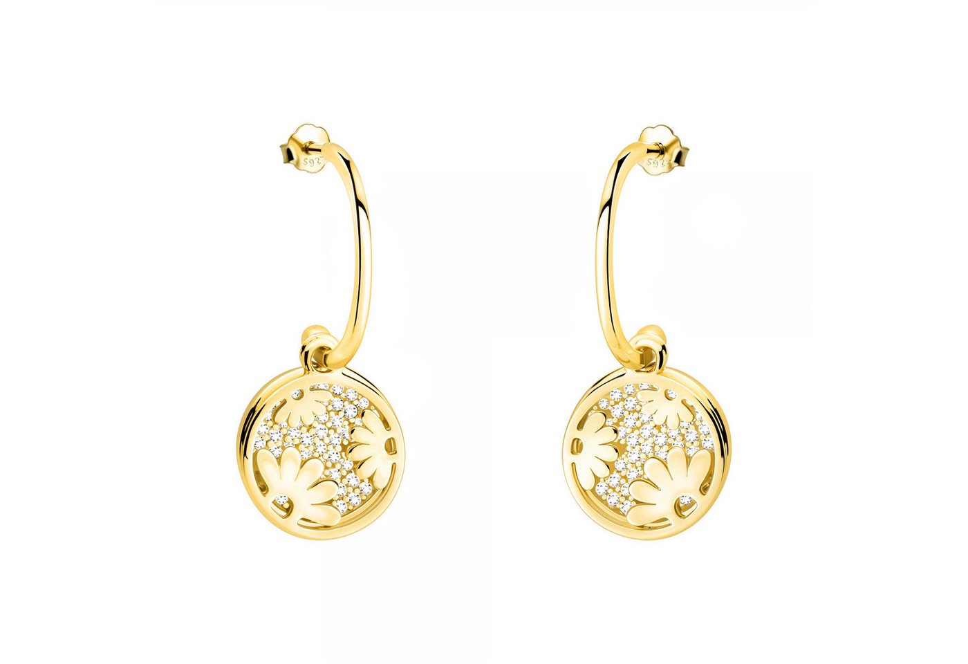 Sofia Milani Paar Ohrhänger Blumen, 925 Silber Damen Schmuck - E2750 Sofia Milani Paar Ohrhänger Blumen, 925 Silber Damen Schmuck - E2750 von Sofia Milani