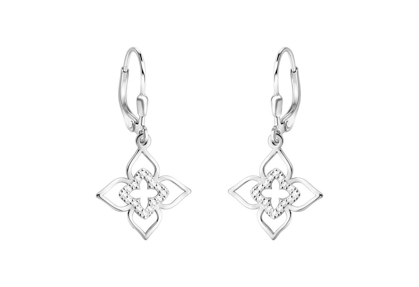 Sofia Milani Paar Ohrhänger Blumen, 925 Silber Damen Schmuck - E2977 Sofia Milani Paar Ohrhänger Blumen, 925 Silber Damen Schmuck - E2977 von Sofia Milani