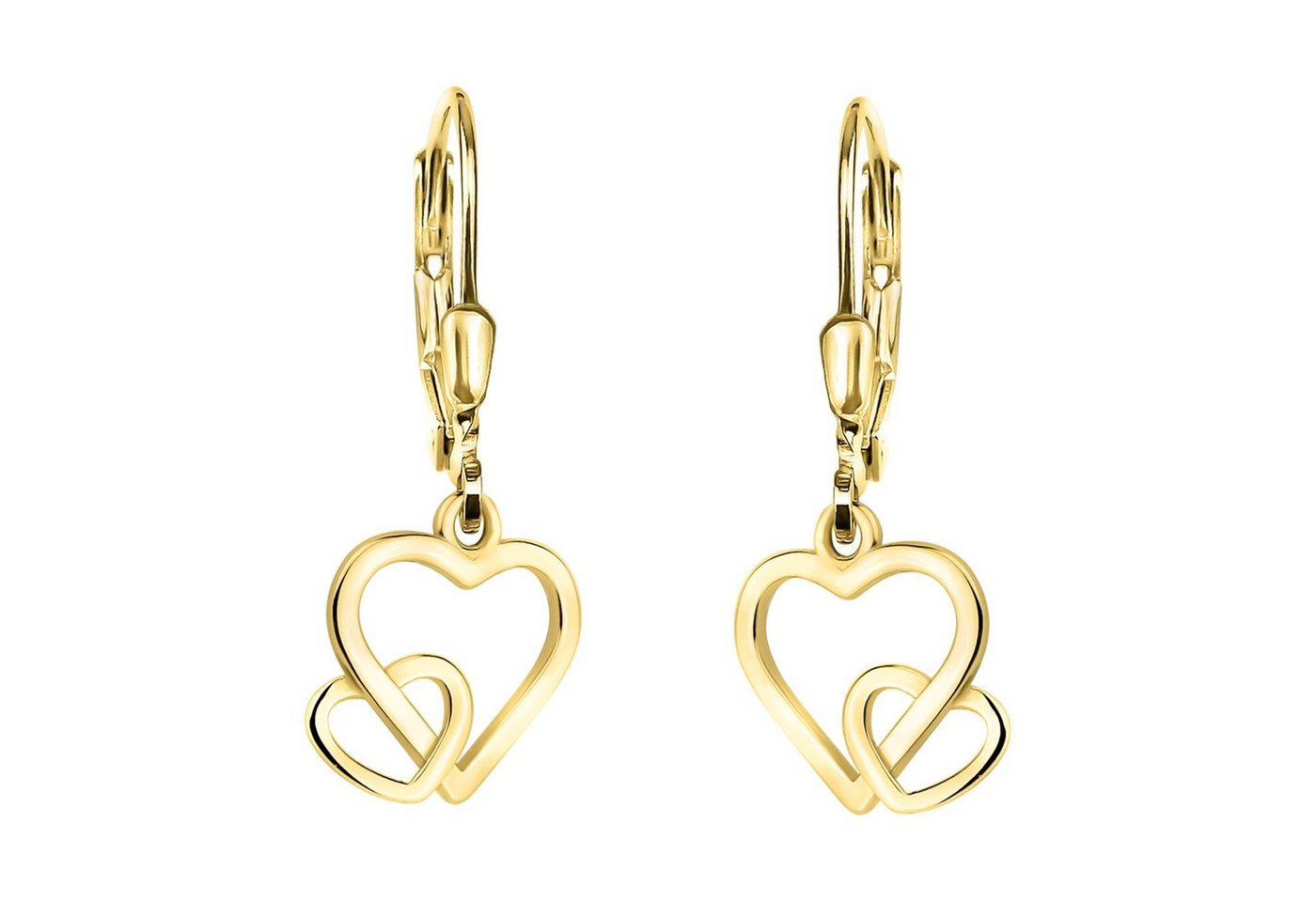 Sofia Milani Paar Ohrhänger Doppeltes Herz, 925 Silber Damen Schmuck - E2242 von Sofia Milani