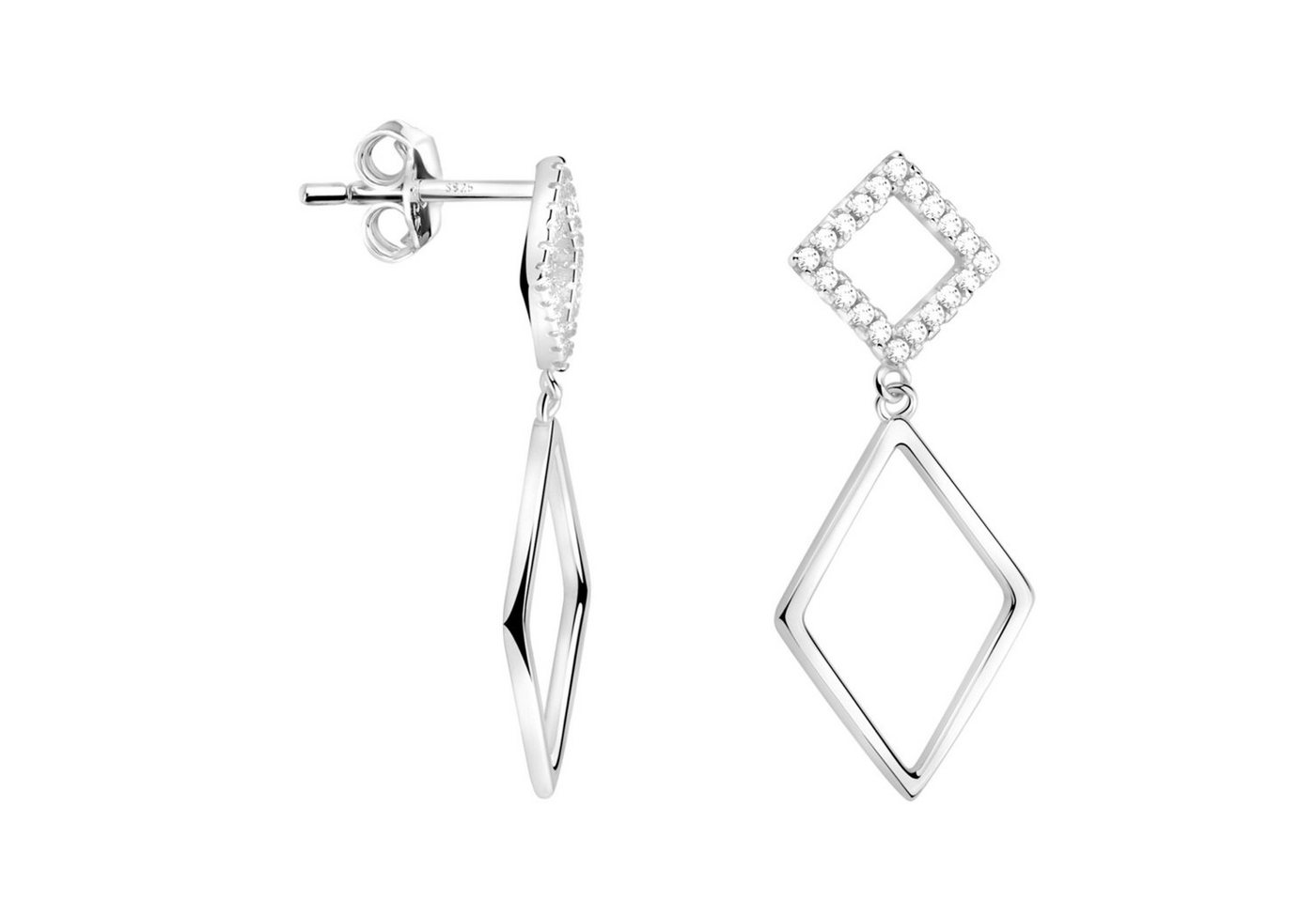 Sofia Milani Paar Ohrhänger Geo, 925 Silber Damen Schmuck - E2350 Sofia Milani Paar Ohrhänger Geo, 925 Silber Damen Schmuck - E2350 von Sofia Milani