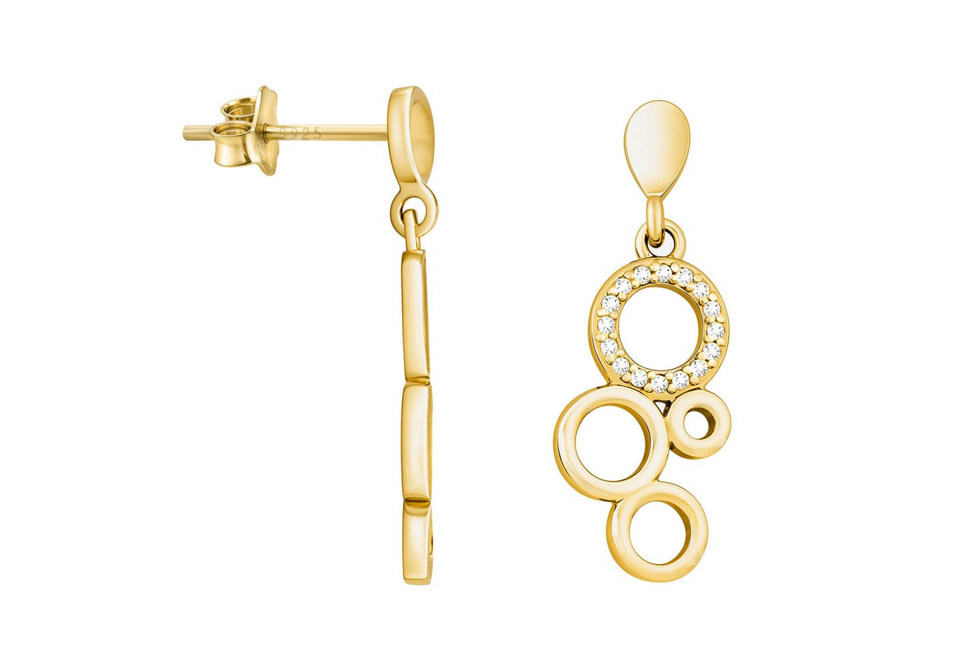 Sofia Milani Paar Ohrhänger Kreis, 925 Silber Damen Schmuck - E3088 von Sofia Milani