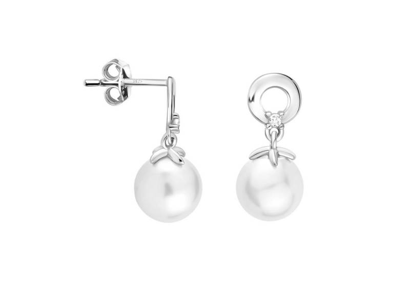 Sofia Milani Paar Ohrhänger Kreis Perle, 925 Silber Damen Schmuck - E1598 von Sofia Milani