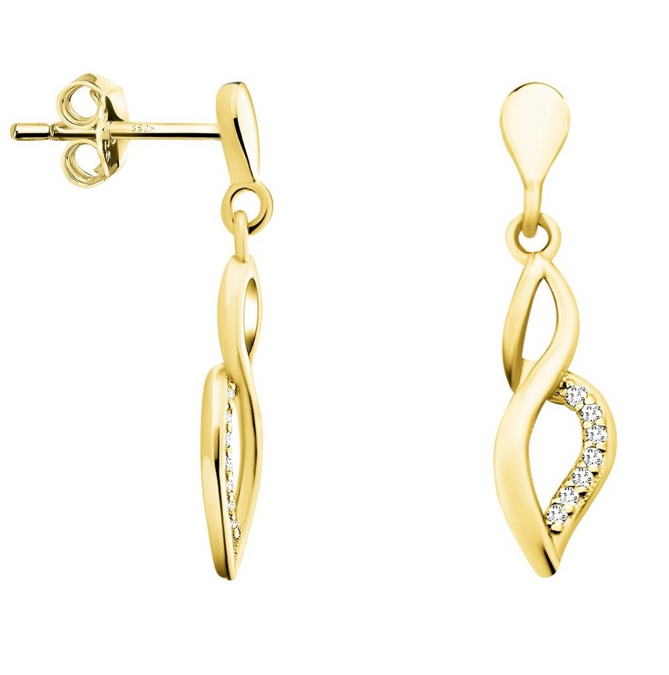 Sofia Milani Paar Ohrhänger Oval, 925 Silber Damen Schmuck - E1345 von Sofia Milani