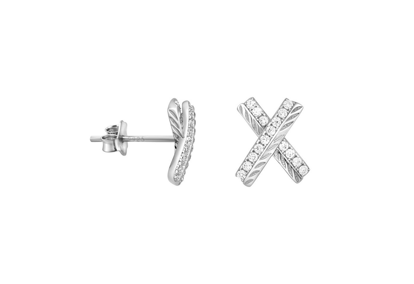 Sofia Milani Paar Ohrhänger X, 925 Silber Damen Schmuck - E3096 von Sofia Milani