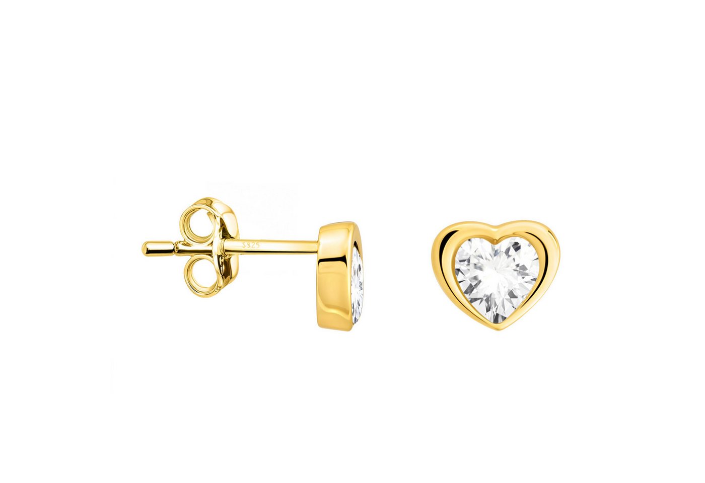 Sofia Milani Paar Ohrstecker Herz, 925 Silber Damen Schmuck - E3005 Sofia Milani Paar Ohrstecker Herz, 925 Silber Damen Schmuck - E3005 von Sofia Milani