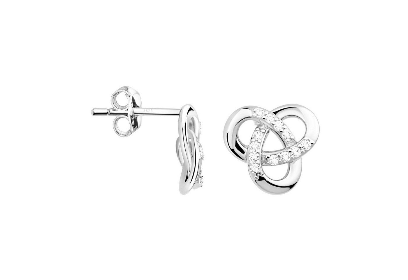 Sofia Milani Paar Ohrstecker Knoten, 925 Silber Damen Schmuck - E2580 von Sofia Milani