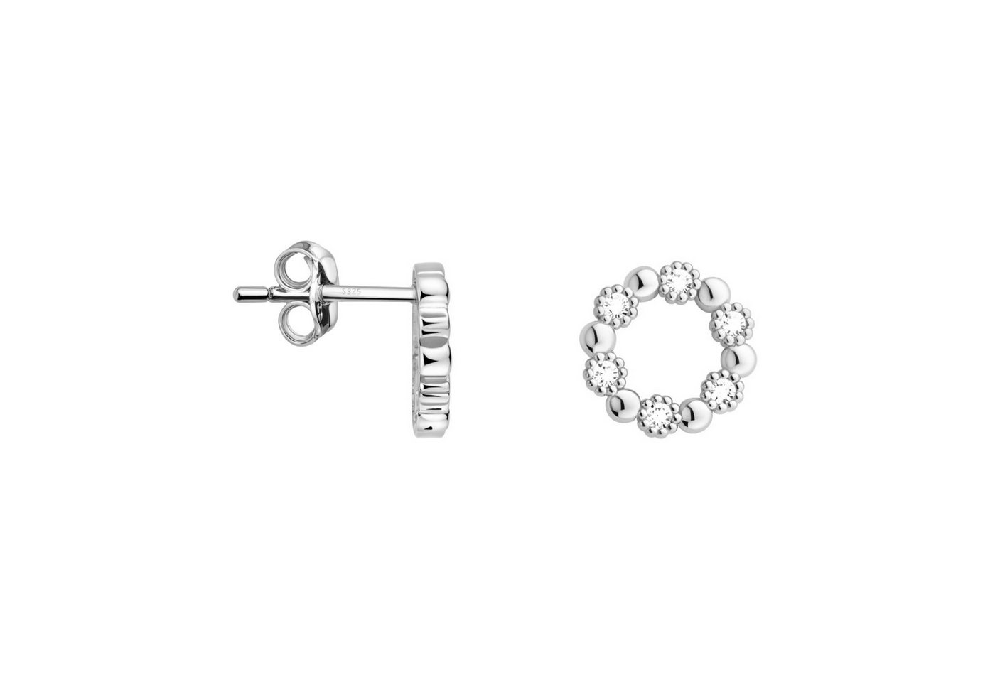 Sofia Milani Paar Ohrstecker Kreis, 925 Silber Damen Schmuck - E2536 von Sofia Milani