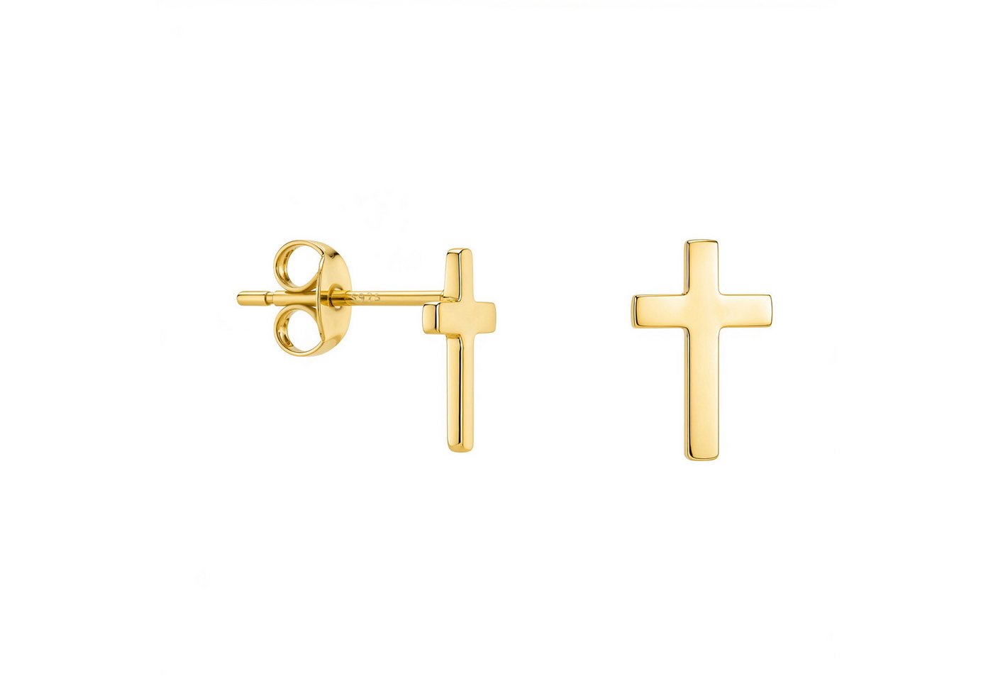 Sofia Milani Paar Ohrstecker Kreuz, 925 Silber Damen Schmuck - E0902 von Sofia Milani