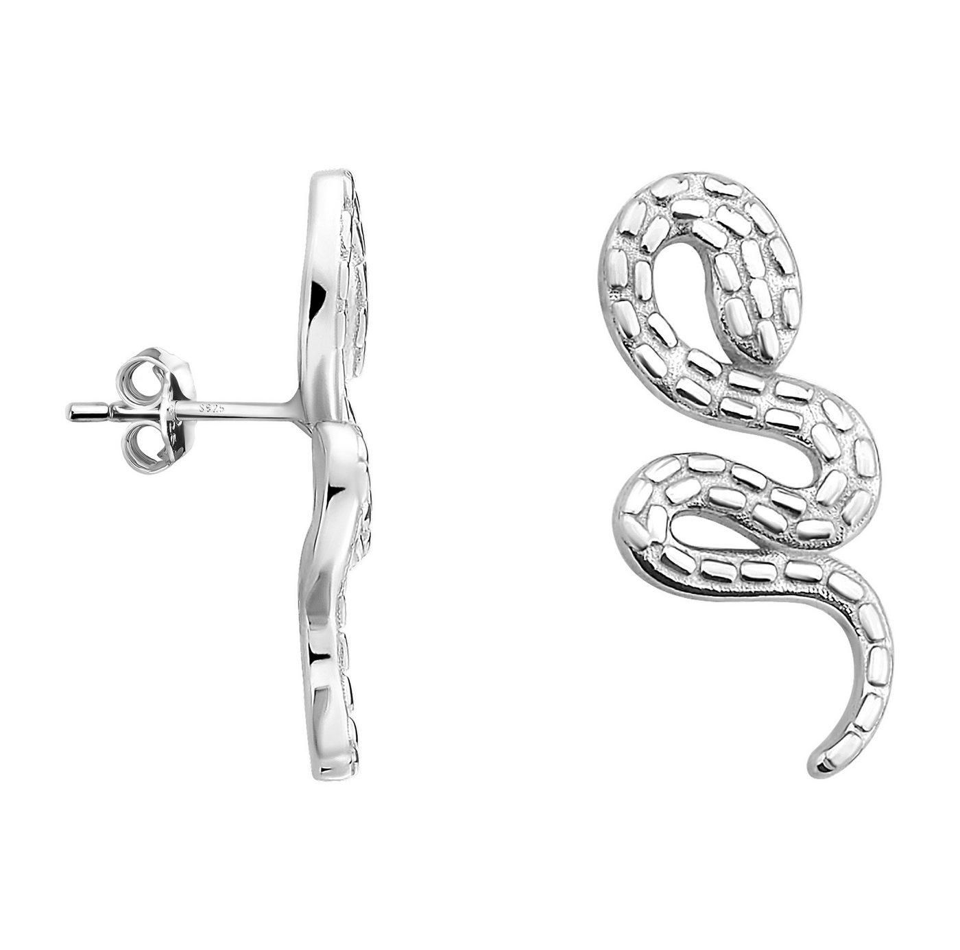 Sofia Milani Paar Ohrstecker Schlange, 925 Silber Damen Schmuck - E1283 Sofia Milani Paar Ohrstecker Schlange, 925 Silber Damen Schmuck - E1283 von Sofia Milani