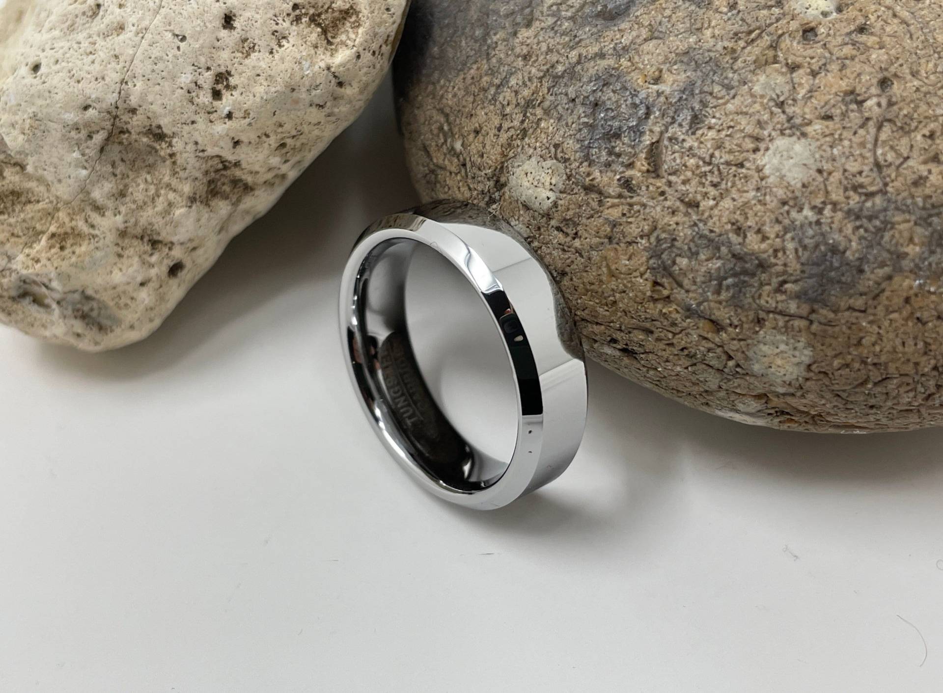 Silber Wolframring, Wolfram Ehering, Dicker 6mm Ring, Hochzeit Verlobungsring, Jahrestag Klobiger Männerring, Ringe Für Männer, Frauen von SofiasSilver