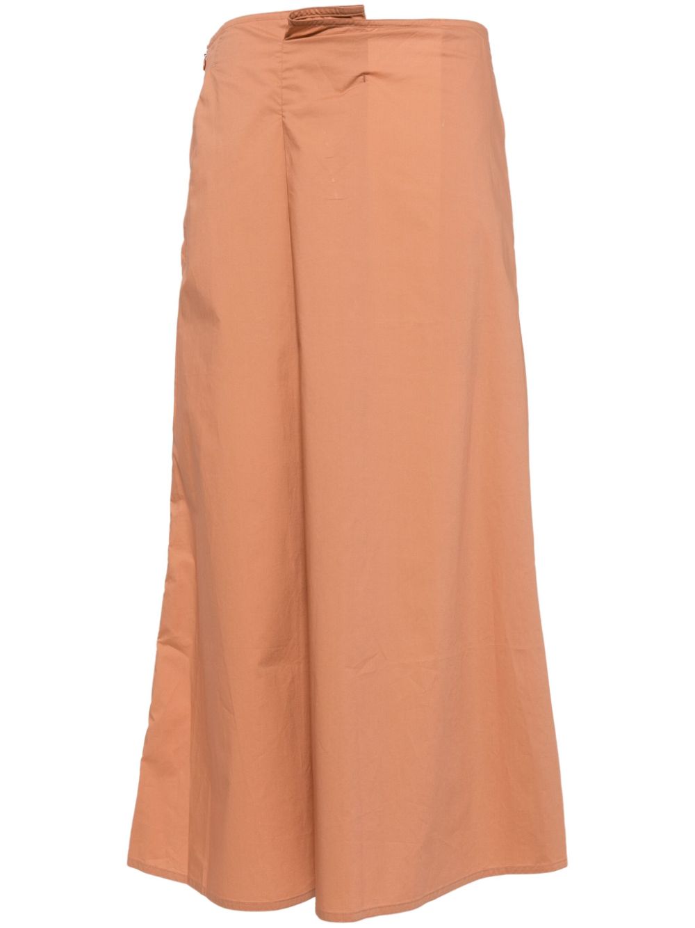 Sofie D'hoore pleated cotton midi-skirt - Braun von Sofie D'hoore