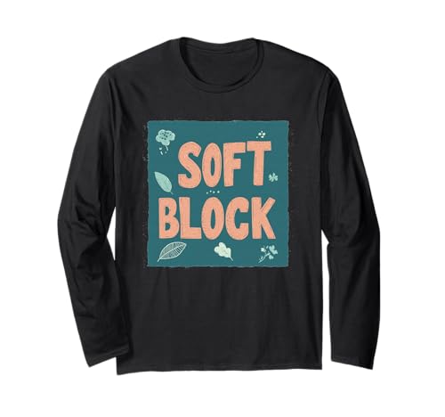 Hübscher weicher Blockspruch für Jungen und Mädchen Langarmshirt von Soft Block Outfit