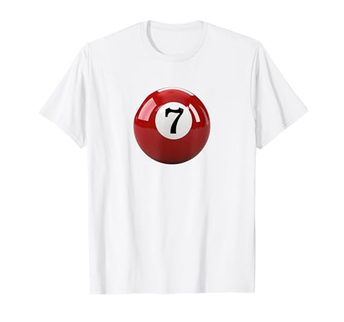 Cute Coquette Girl Aesthetic Girlcore Billiard Pool 7-Ball T-Shirt von Soft Girl Aesthetic Princesscore Accessoires