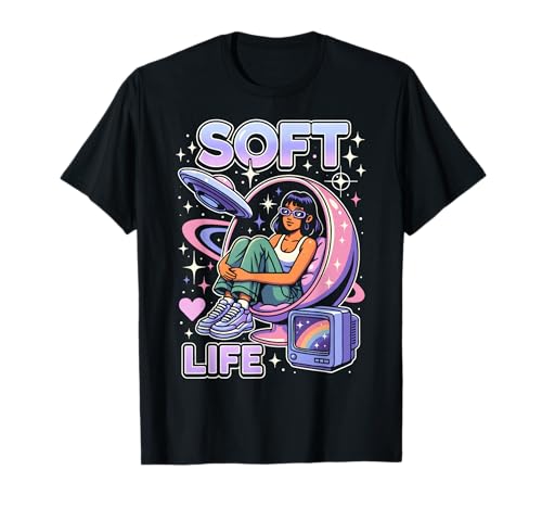 Soft Life Aesthetic Y2K Vaporwave Space, für Mädchen, Pastell T-Shirt Soft Life Aesthetic Y2K Vaporwave Space, für Mädchen, Pastell T-Shirt von Soft Life Pastelcore Vaporwave Y2K Retro Aesthetic