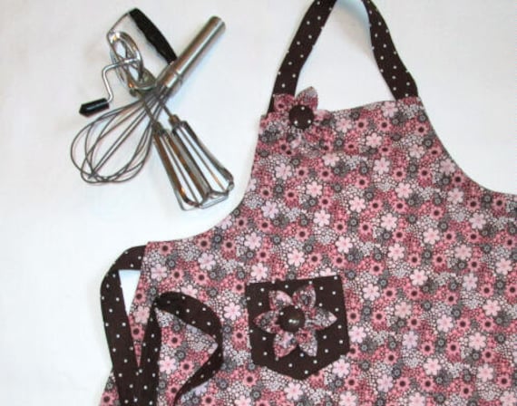 Rosa Und Braune Blüten Kinder Schürze Größe 5-6 Rosa Und Braune Blüten Kinder Schürze Größe 5-6 von SoftAndSimpleDesigns