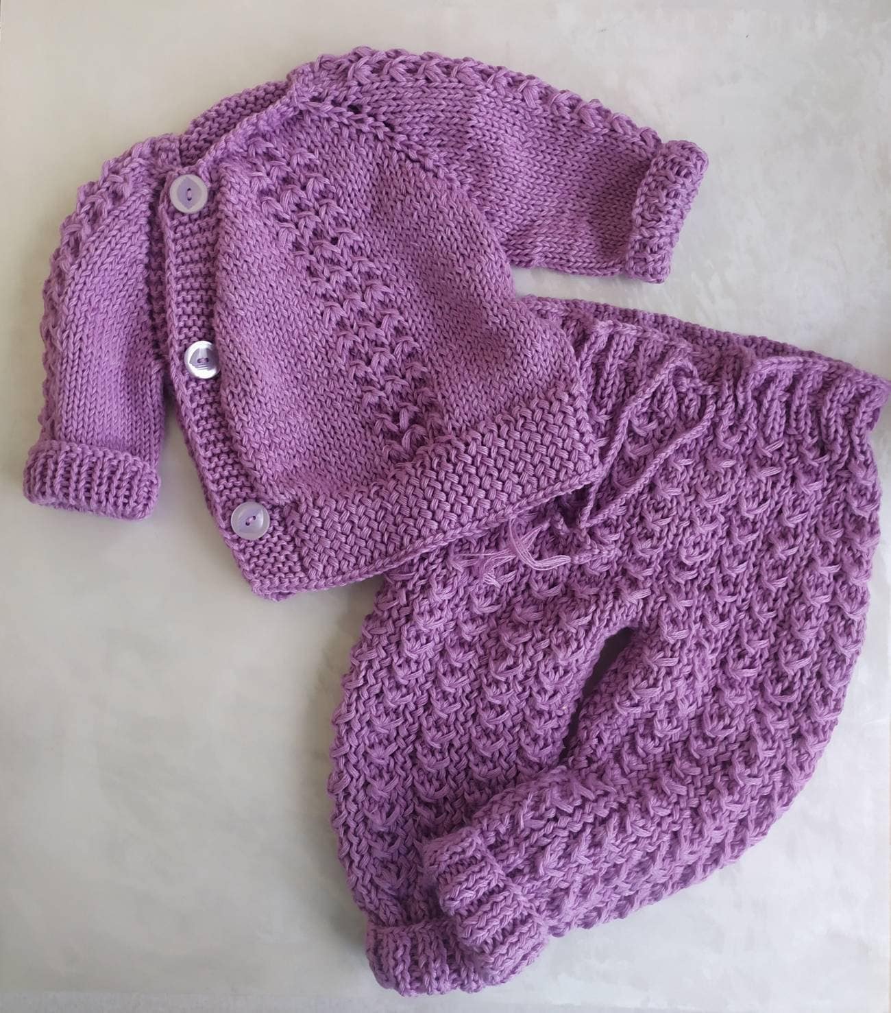 strickanzug Für Baby. Selbstgemachte Babyjacke. Handgestrickte Hose . Kleinkind. Baby Outfit von SoftKnitCloud