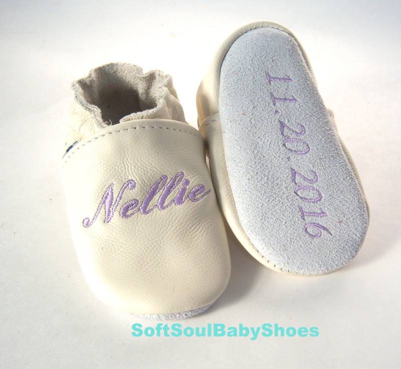 Schuhe Elfenbein, Schuhe, Lederschuhe Taufe, Hingabe Taufe von SoftSoulBabyShoes