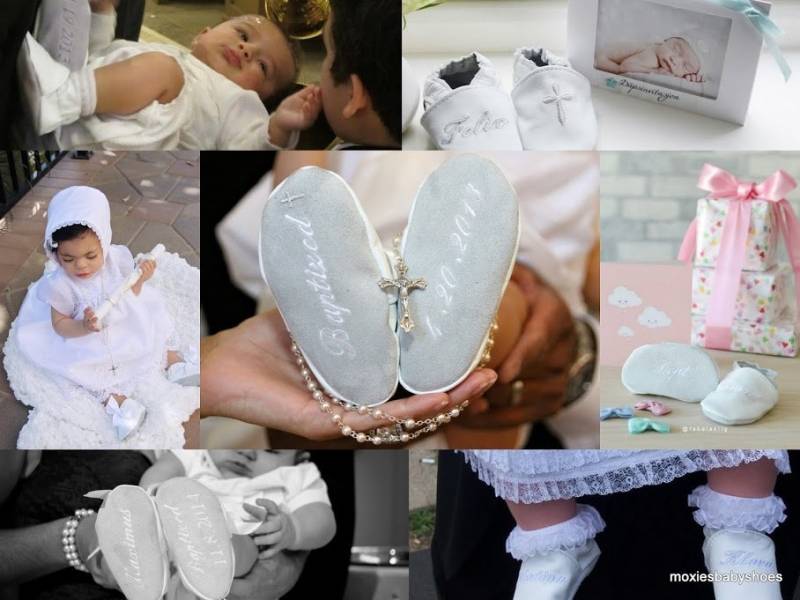 Taufschuhe-Taufschuhe-Taufschuhe Aus Weichem Leder Mit Monogramm Von Softsoulbabyshoes von SoftSoulBabyShoes