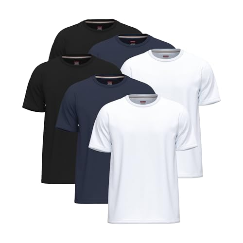 6 Pack T Shirts for Men UK 100% Cotton Tshirts | Pre-Shrunk Crew Neck Mens T Shirts Multipack von SoftSpun