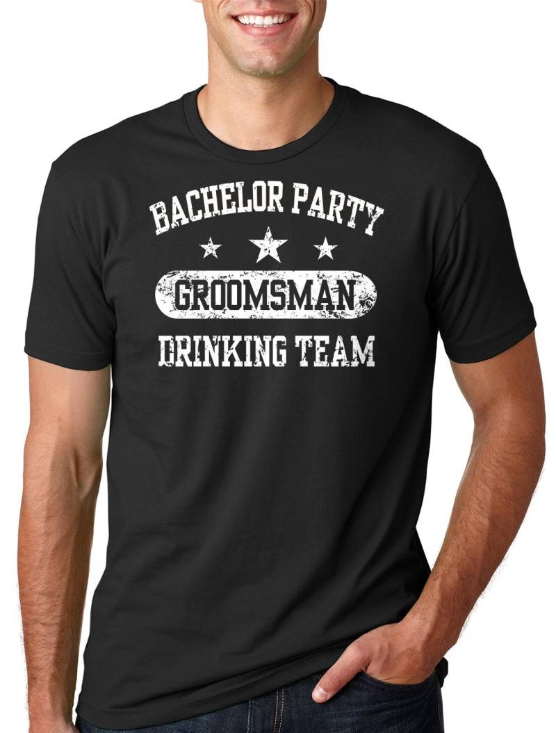 Bräutigam Getränk Team T-Shirt Trauzeuge T Shirt Junggesellenabschied Geschenk Hochzeit Party Ehe Für von SoftStyleTees