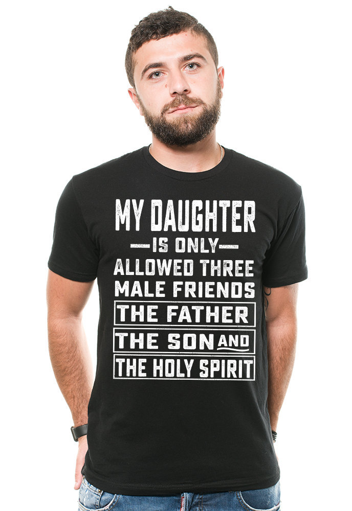 Geschenk Für Vater Papa Gegen Dating Tochter Lustiges T-Shirt von SoftStyleTees