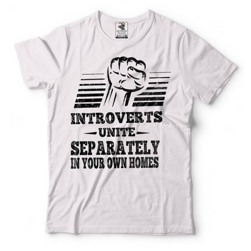 Introverts Vereinen Lustige T-Shirts Meme Lustiges Introvert T-Shirt von SoftStyleTees