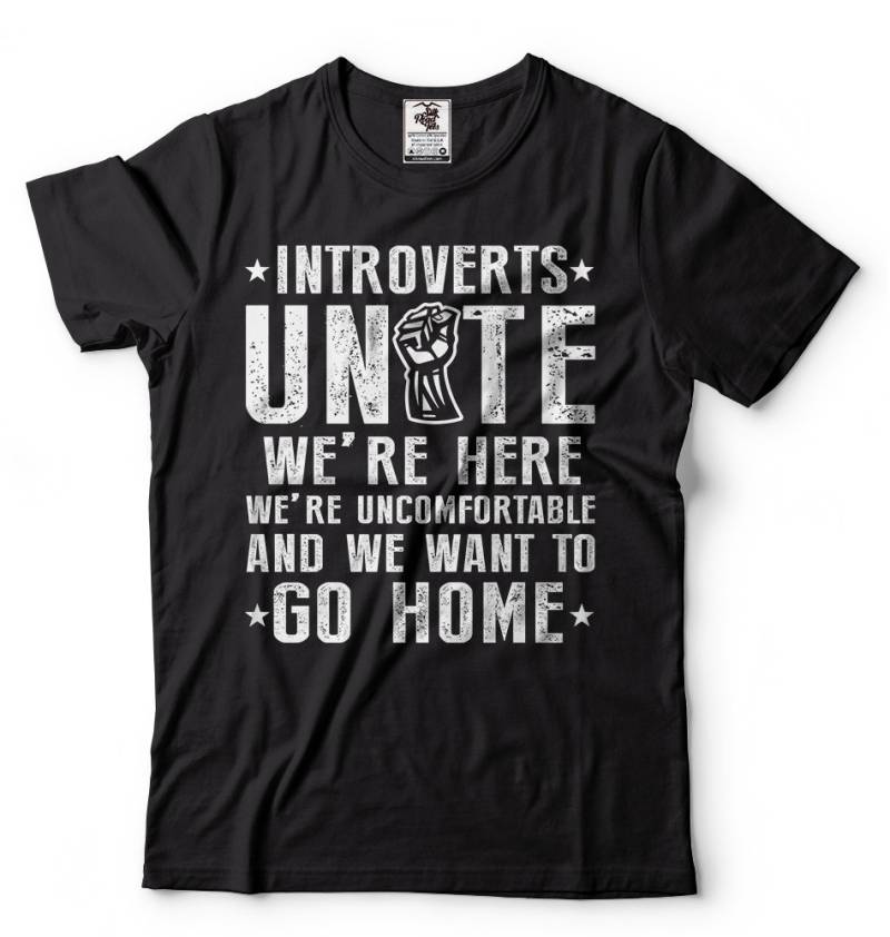 Introverts Vereinen Lustiges T-Shirt T-Shirts Lustige Introvert von SoftStyleTees