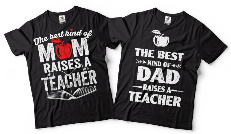 Mama Papa Hebt Lehrer T-Shirt Abschluss Geburtstag Geschenk Eltern von SoftStyleTees